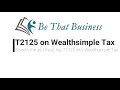 T2125 on Simple Tax