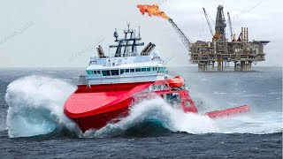 Life Inside Giant Anchor Handling Vessels in the Middle of the Ocean