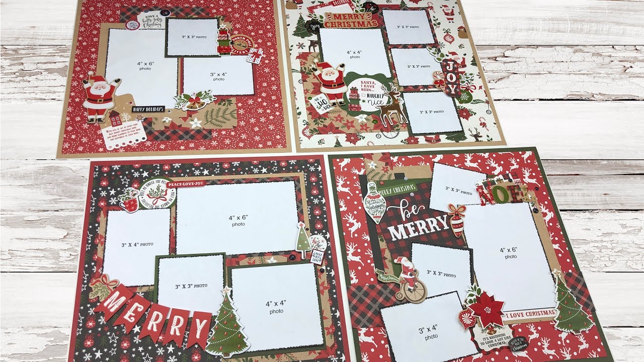 Favourite Christmas scrapbook pages - Kate Hadfield Designs