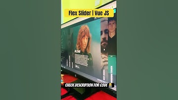 Flex Slider | VueJS | #tutorials #vuejs #carousels #shorts