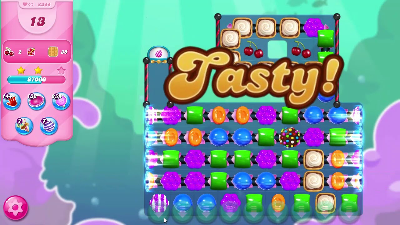 Candy Crush Saga Level 8244 NO BOOSTERS