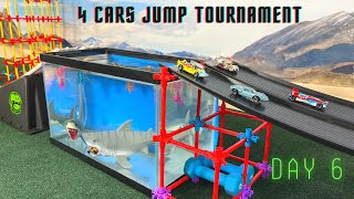 4 DIECAST CARS RACING AND JUMP TOURNAMENT | GROUP 6