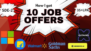How I cracked 10 SDE-2 Offers | Walmart, Microsoft, Flipkart & More | SWE | Interview Prep & Exp