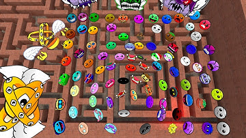 Geometry Dash and Lobotomy Dash Nextbots Chase me in Maze Gmod