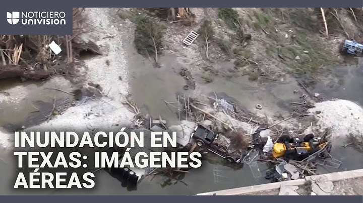 Imágenes aéreas de la tragedia en Texas: así se ve la zona devastada por las inundaciones