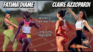 Most BEAUTIFUL Women in Track and Field Long Jump Fatima Diame 🔥 Claire Azzopardi 2022