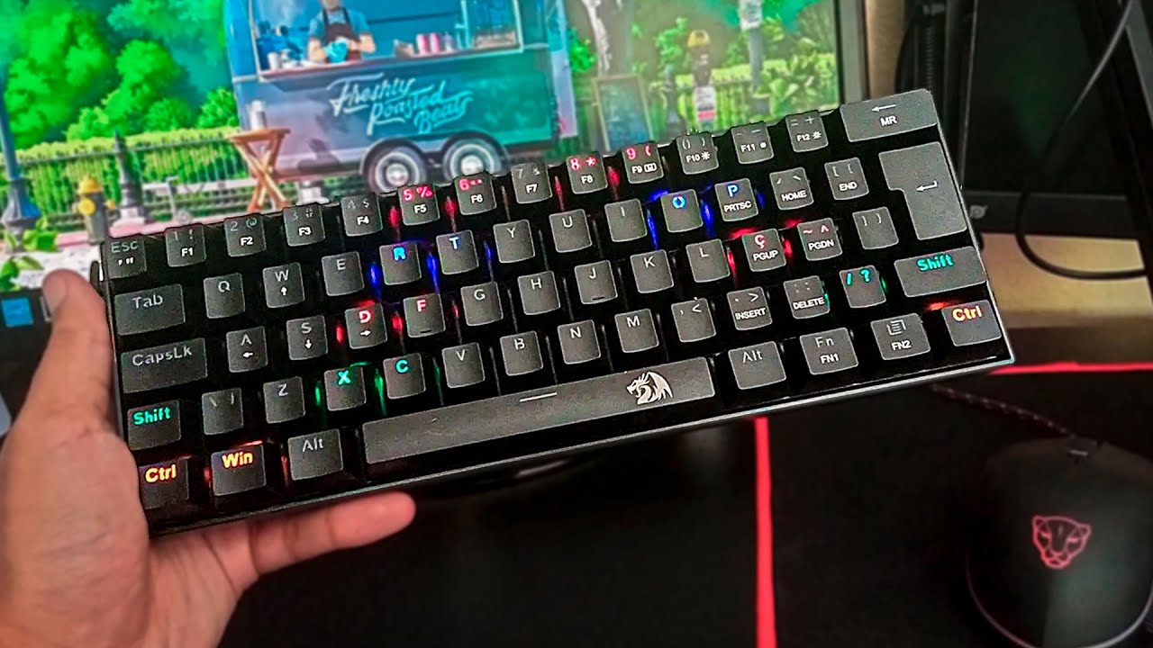 Jogando Fortnite no PS5 com o Meu Novo Teclado Redragon k606 - YouTube