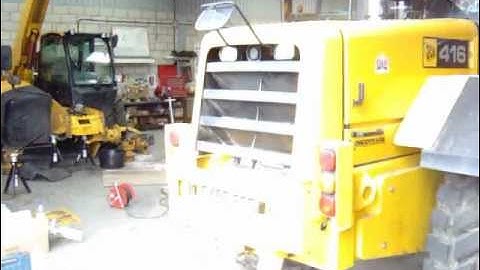 JCB 416 Cleanfix reversible engine fan + radiator cleaning + HELICE REVERSA + safe fuel