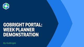 GoBright Smart Workplace Solutions // Week Planner -- Demonstration Video