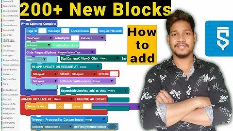 200+ New Blocks add in Sketchware pro hindi videos/Aauraparti