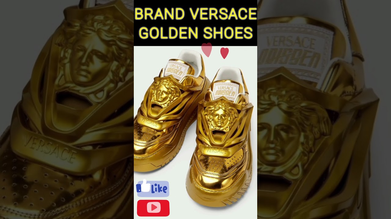 🔖VERSACE GOLDEN SHOES⭐️🌐🧿💲💫🌟✨️