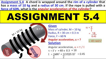 Assignment 5.4 | Class 11 Physics Chapter 5 Rotational and Circular Motion | KP Board| Study with ME