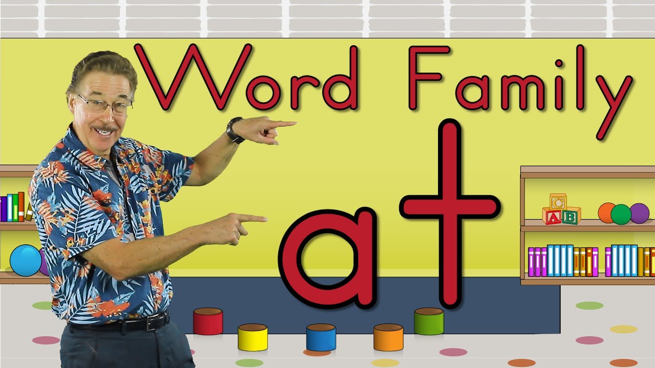 Word Family -at Phonics Song for Kids Jack Hartmann