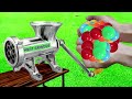 EXPERIMENT: MEAT GRINDER VS BALLOON