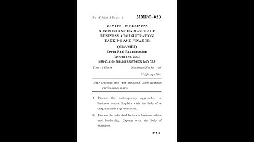 MMPC - 020  December  2023 Question Paper