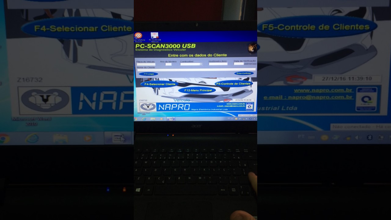 Napro 3000 Scanner Automotivo Pc-scan 3000 Napro - YouTube