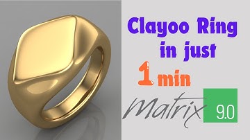 Design a Stylish Clayoo Ring in Just 1 Minute with Matrix 9.0