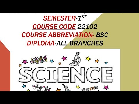 Diploma Basic Chemistry Introduction 22102 winter 2021 - YouTube