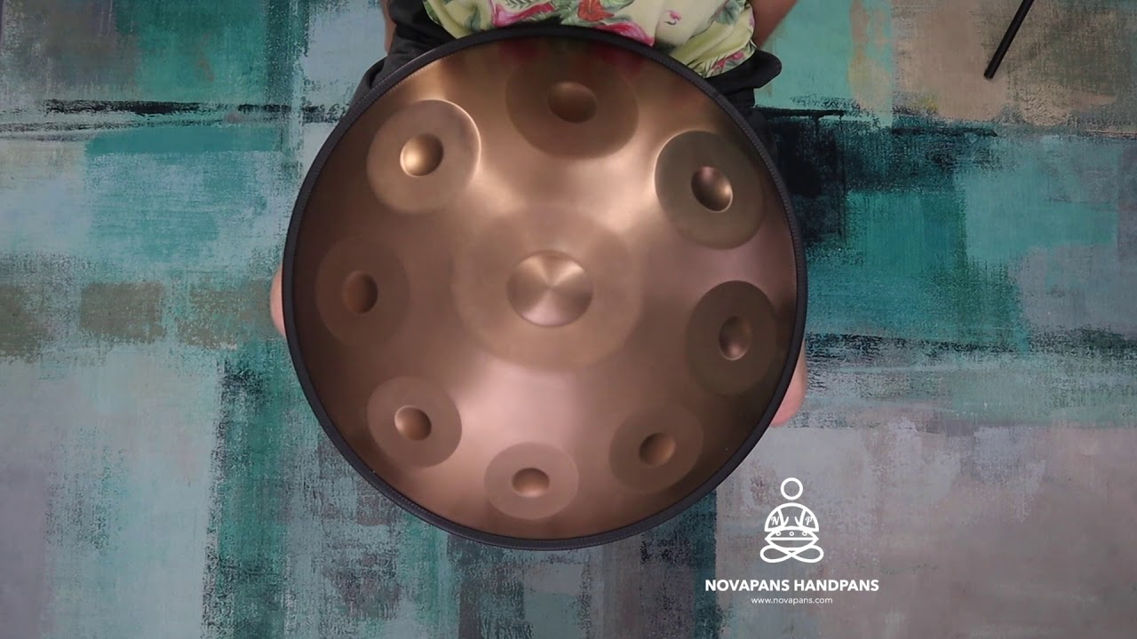 9 Note D Kurd Minor in Gold | Generation 4 | Novapans Handpans