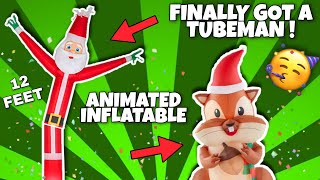 FIRST TUBEMAN 12 FOOT! Animated Inflatable Nom Nom Chipmunk! Clearance Blow UPs Home Depot