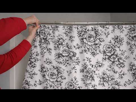 The GENIUS new shower curtain idea people are using in their laundry room!