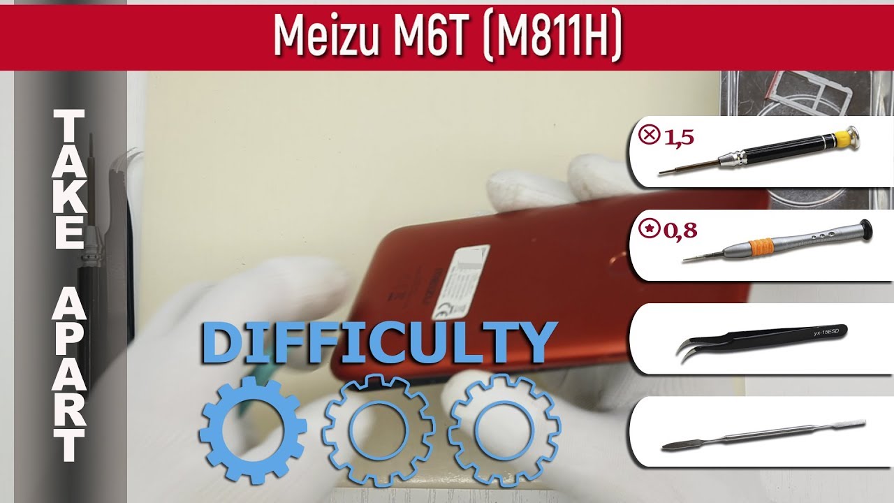 How to disassemble 📱 Meizu M6T (M811H) Take apart Tutorial