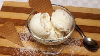 Gelato al cocco fatto in casa, goloso, sano e nutriente. Per realiz...