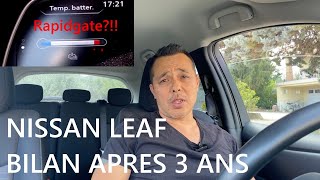 NISSAN LEAF BILAN APRES 3 ANS