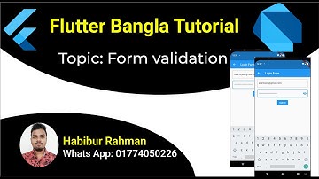 form validation in flutter Bangla class 25