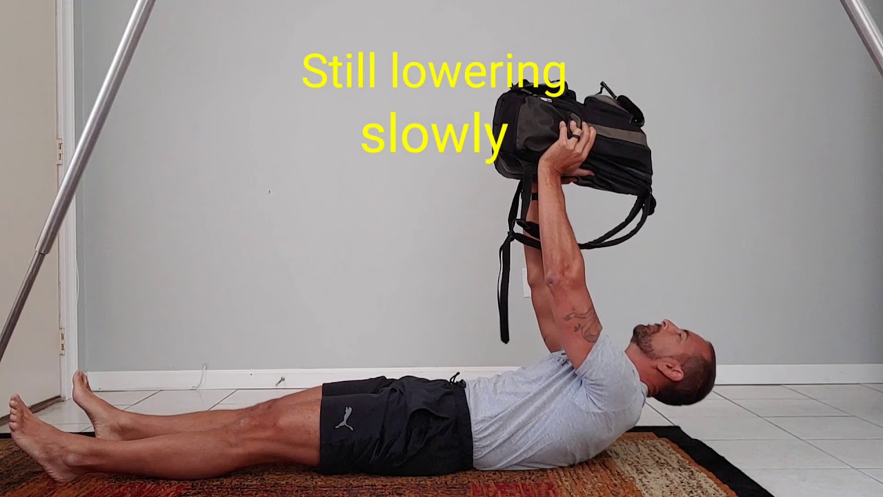 Quick workout, using just a backpack! YouTube