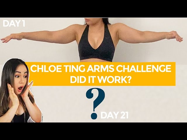 Chloe Ting Lean Arms Workout Challenge *Before & after result* Did it work?  