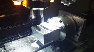 CNC Milling Machine 4 Axis Test (Simultane)