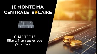 Bilan solaire à 1 an : pas ce que j'attendais...