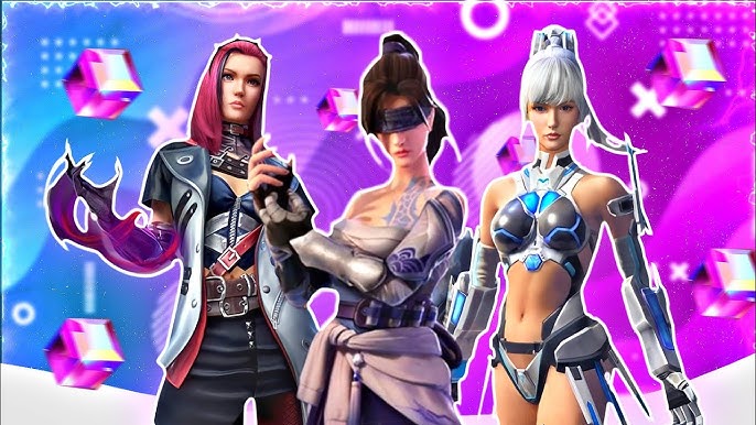 Free fire skins feminina  Dama de vermelho, Feminino, Free