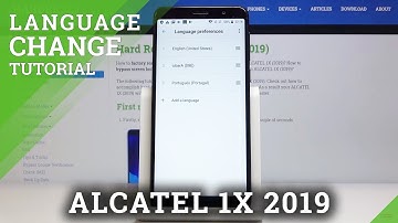 How to Change Language in ALCATEL 1X 2019 – Change Language Settings