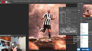 FREE PSD | HOW TO MAKE A FOOTBALL POSTER LIVE | PHOTOSHOP TUTORIAL screenshot 2