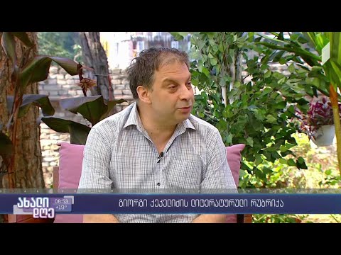 #ახალიდღე გიორგი კეკელიძის ლიტერატურული რუბრიკა - ციფრული ბიბლიოთეკა