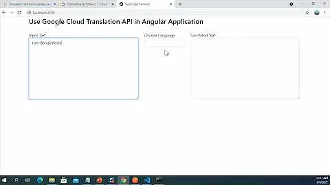 Google Cloud Translate API with Angular | Google Cloud Translate API | Google Cloud