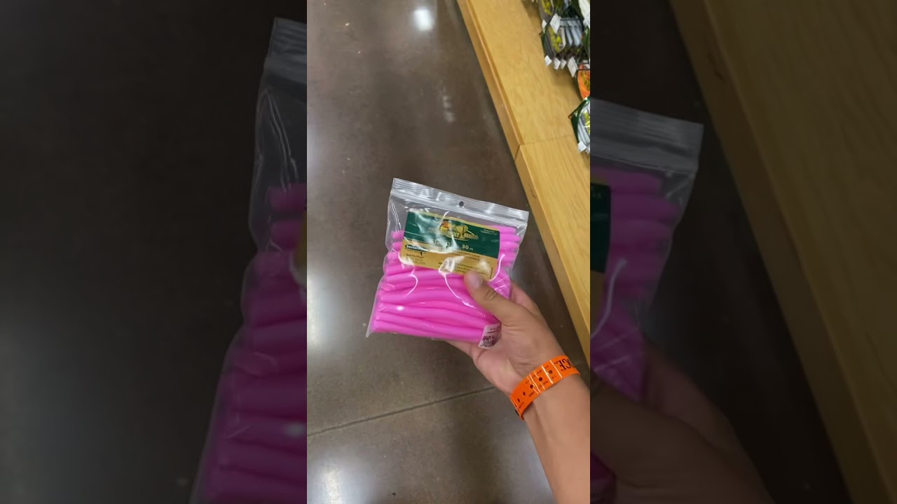 Super weird Lures part 10 (Pink bass pro stick bait worms)