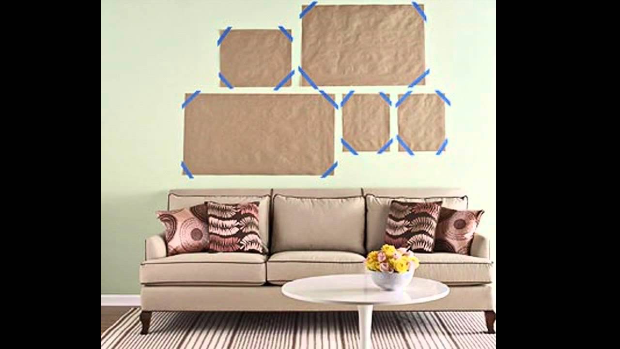 Easy Wall photo arrangement ideas YouTube