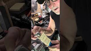SCOUT 5 Custom Bowie Knife Leather Stack Handle Repair Step Two