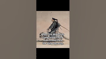 The Manchu hairstyle #history #china