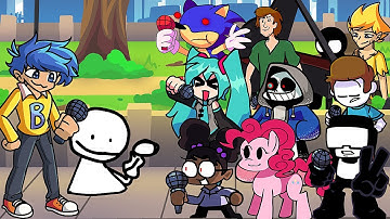 Copy Cat But Different Characters Sing It 🎤 (FNF Everyone Sings Copy Cat)