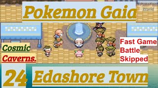 Pokemon Gaia Part 24 Pokefan Reached Edashore Town Cosmic Caverns