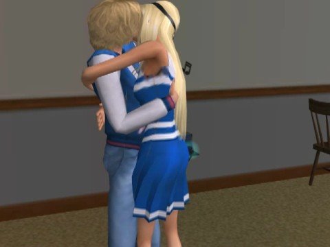 The Sims2 University Cheerleader & Football player in love - YouTube