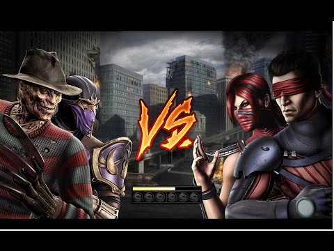 Mortal Kombat 9 Freddy Krueger, Rain, Kenshi e Skarlet Fatalities