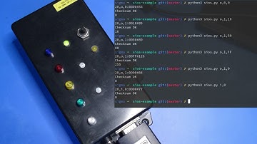 SIOS Python demo, RS-232 and AVR