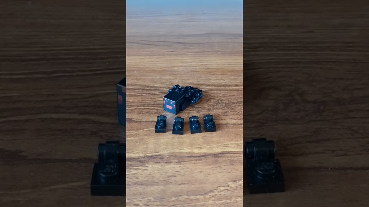 Lego Minecraft Spider Mob  upgrade Dave with huge legs quick build 