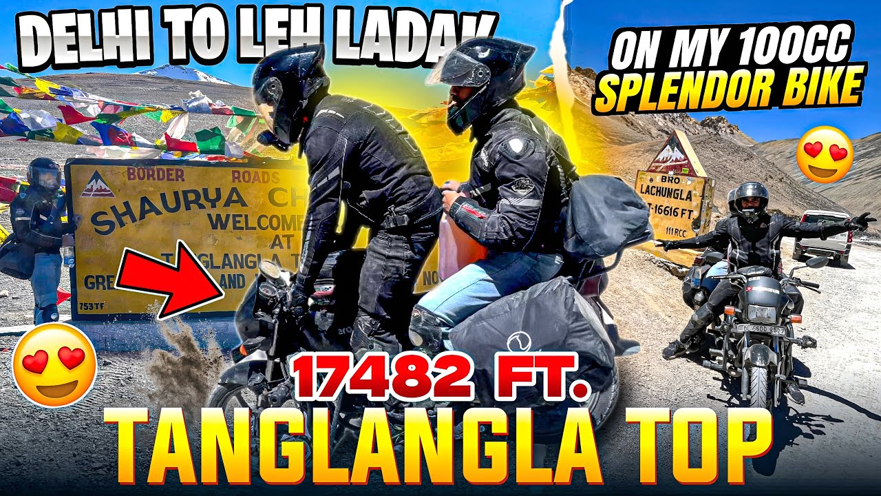 Delhi to Leh Ladakh ||Bike ho gayee kharab||On my splendor 100CC Bike||