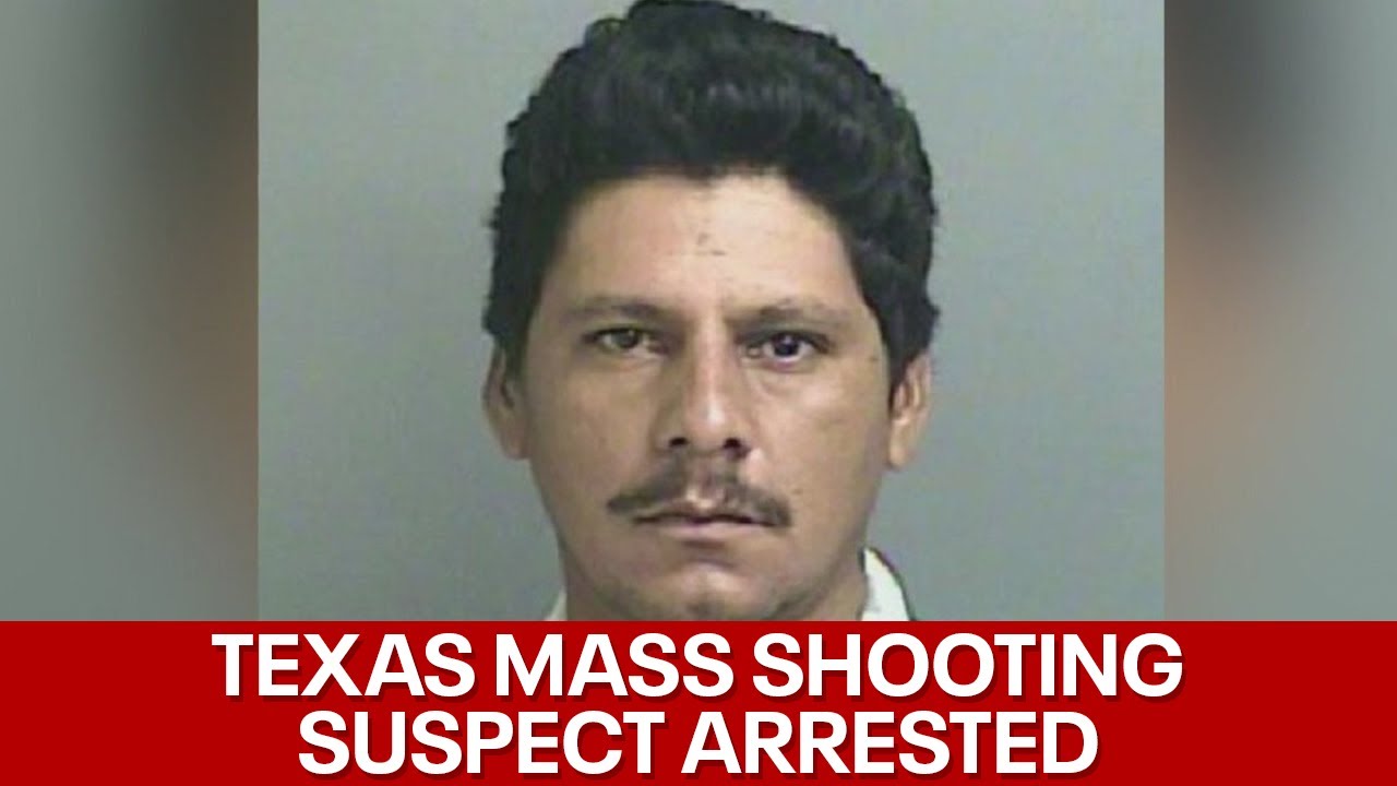 Texas mass murder suspect found hiding under pile of laundry - YouTube